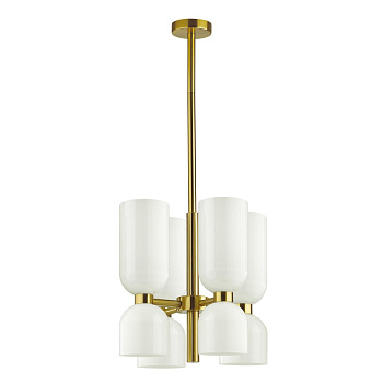 Люстра E14 8*60W ORINOCO бронзовый/белый ODEON LIGHT