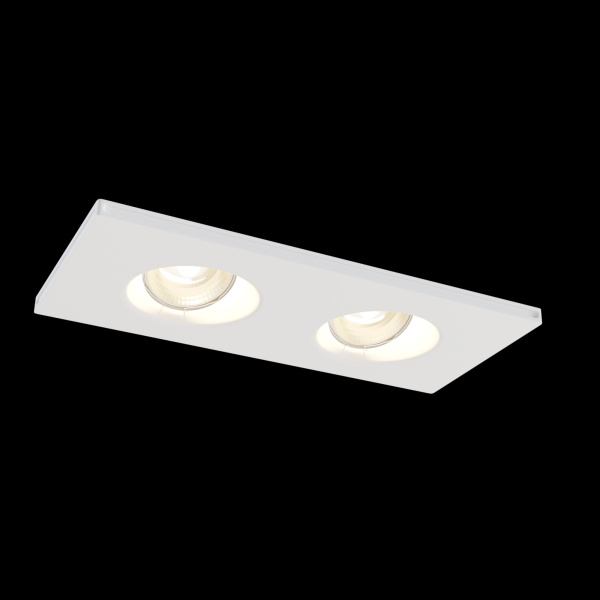 Встраиваемый светильник 2*GU10 35Вт Белый IP20 Gyps Modern DL002-1-02-W Technical