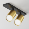Потолочный светильник 2*GU10 10Вт Черный и Матовое золото IP20 Ceiling & Wall C051CL-U-02BMG Technical Maytoni