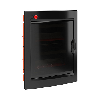 ЩРв-П-24, IP41, черный, с клеммным блоком 63А DKC