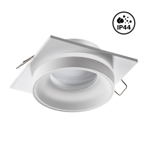 Св-к встр.влагозащ.IP44 GU10 9W 220V WATER белый B NOVOTECH