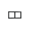 Рамка пластиковая Voltum S70 на 2 поста, (графит)