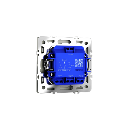 Выключатель встраиваемый Voltum S70 трехклавишный 10А, (сталь)