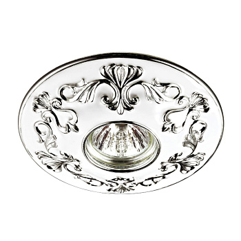 Встр.декор.св-к IP20 GX5.3 50W 12V PATTERN белый/хром NOVOTECH