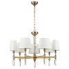 Люстра E14 7*40W LONDON бронзовый/белый/ткань ODEON LIGHT