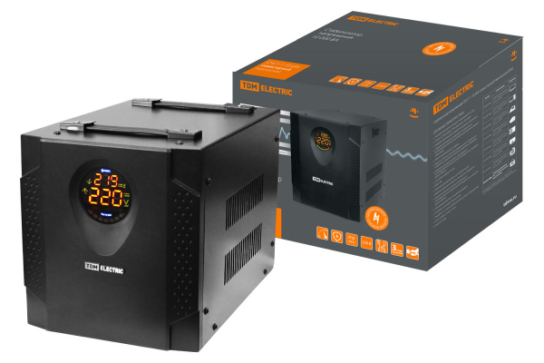 Стабилизатор напряжения СНС1-1-10 кВА симисторный переносной TDM