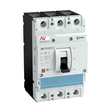 Выключатель автоматический AV POWER-2/3 100А 80кА TR AVERES EKF
