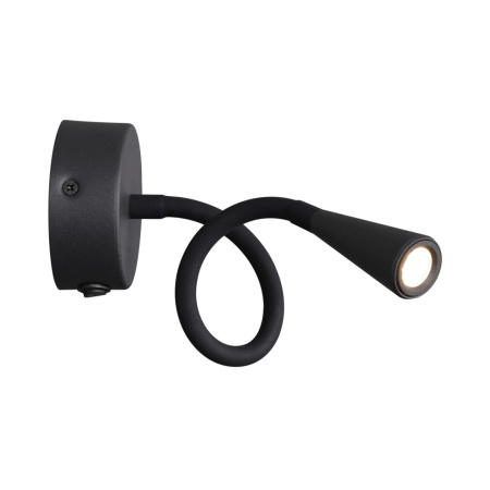 Настен.св-к выкл на базе IP20 LED 3W 263Лм 3000K ODDS черн/металл ODEON LIGHT
