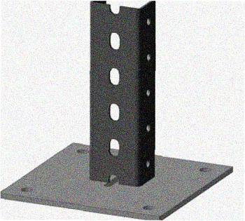 Стойка напольная (потолочная) СНП2000 УТ1,5,горячее цинкование, S2,5