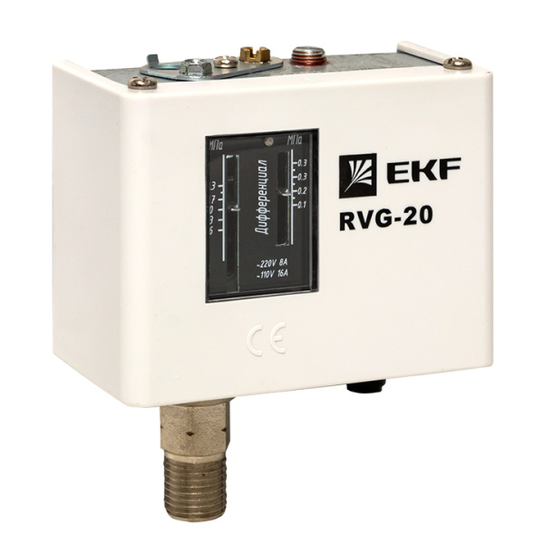 Реле избыточного давления RVG-20-1,6 (1,6 МПа) EKF