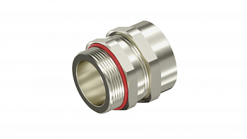 Взрывозащищенный кабельный ввод ANS под небронированный кабель M32х1,5 D15-24мм. Нержавеющая сталь AISI316L. IP66/68 DKC