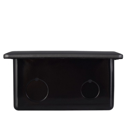 Выдвижной горизонтальный модуль RocketSocket в пол для розеток Livolo 2 поста, темно-серый