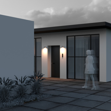 Настенный светильник (бра) 5Вт 3000К Белый IP65 Shim O303WL-L5W3K Outdoor Maytoni