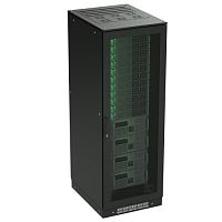 Напольный 19" IT-корпус ДКС серии CQE 42U 600х2000х1200, двери перфорированная+перфорированная, панели для крыши, кабельный ввод,RAL9005 DKC