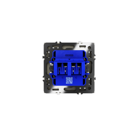 Розетка акустическая встраиваемая Voltum S70 4-местная, (шелк)