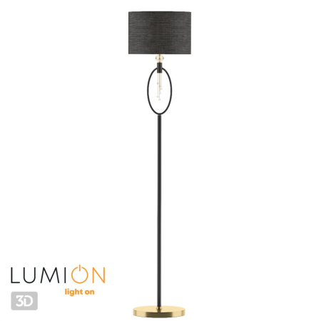 Торшер E27 60W 220V SANTIAGO античная латунь,черный LUMION