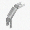 Лоток замковый перфорированный КСЗ 300х100-90 УТ1,5 для поворота трассы вниз на 90, оцинкованный лист S1,5