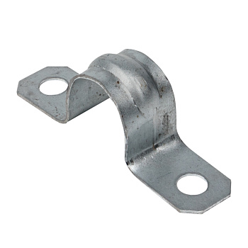 Скоба металлическая двухлапковая d16-17 мм (100 шт) PROxima EKF