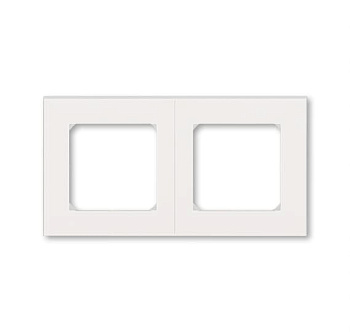 Levit Рамка горизонт/вертик 2 мест . жемчуг/ледяной IP20 ABB