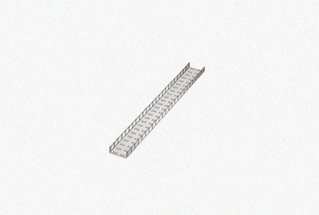 Лоток замковый перфорированный ЛМЗ 200х100х3000 У3, окрашенный, S1,5