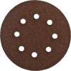 Круг шлифовальный "СТАНДАРТ" из абразивной бумаги на велкро основе, 6 отв., Р40, 150мм, 5шт ЗУБР