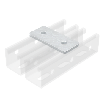 Пластина соединительная, длина 90 мм, 2отв., нержавеющая сталь AISI 304 DKC