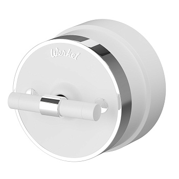 Выключатель на 4 положения двухклавишный (белый матовый/хром) Vintage ОУ IP20 Werkel