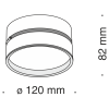 Потолочный светильник 18Вт 4000K Черный IP20 Onda C024CL-L18B4K Technical