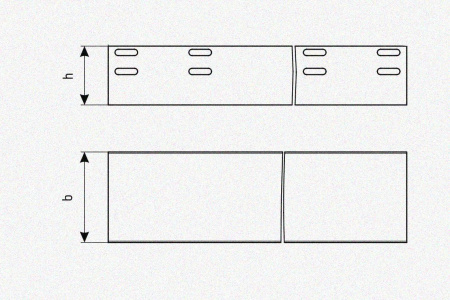 Лоток глухой ЛМГ 400х50х2000 УТ1,5, горячее цинкование S1,5