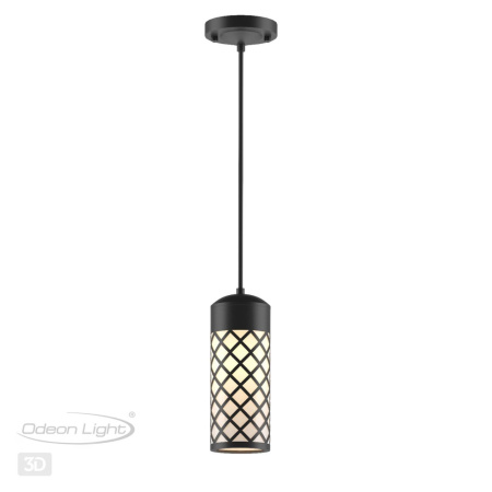 Ландшафтный св-к-подвес E27 1*60W IP44 DUNES черный/стекло ODEON LIGHT