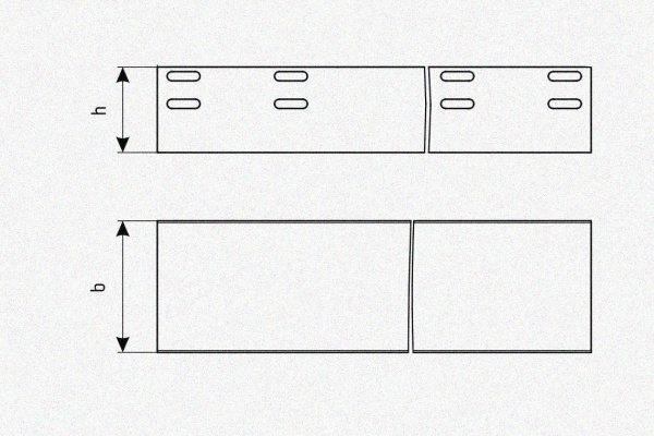 Лоток глухой ЛМГ 400х50х2000 УТ1,5, горячее цинкование S1,5