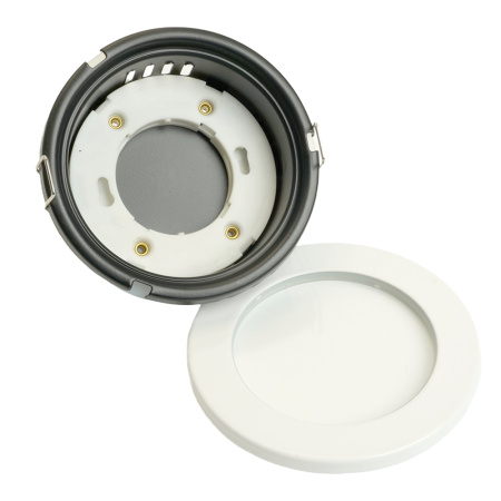 Светильник потолочный встраиваемый, 15W 230V GX53, IP44, белый, без лампы, DL544 Feron