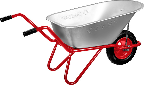 Садово-строительная одноколесная тачка Т-11 90 л 160 кг ЗУБР