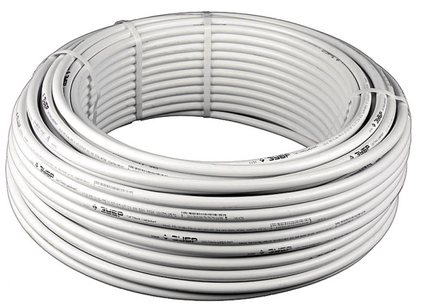 Труба металлопластиковая "ШиреФит", 26мм, толщ стенки 3мм, мет. слоя 0,5мм, макс. давл/ 10атм при т-ре 95°С, 50 м в упаковке ЗУБР