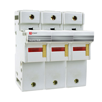 Предохранитель-разъединитель для ПВЦ 10x38 3P (с индикацией) PROxima EKF