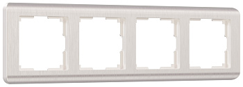Stream Рамка горизонт/вертик 4 пост . перламутровый IP20 Werkel