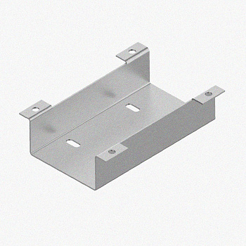 Соединитель нижний У1102 200х100 УТ1,5 с метизами, оцинкованный лист, S1,0