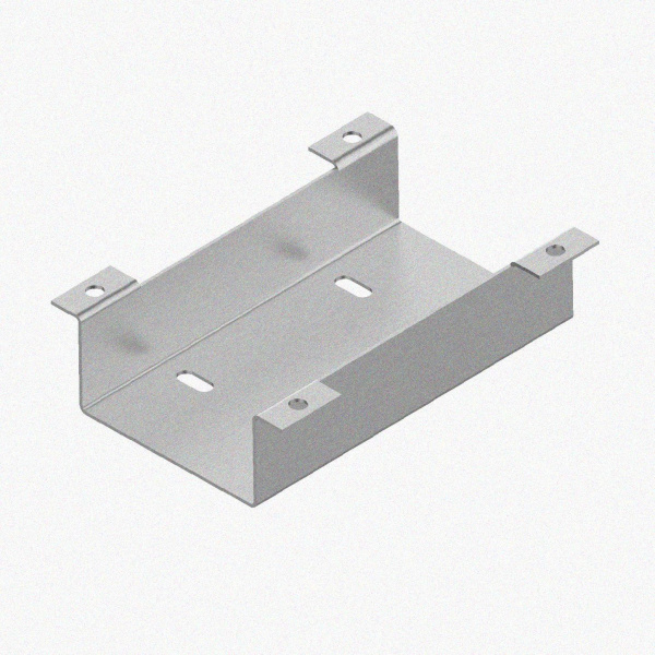 Соединитель нижний У1102 200х100 УТ1,5 с метизами, оцинкованный лист, S1,0