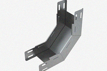 Лоток замковый глухой КПЗГ 100х110-90 УХЛ1 для поворота трассы вверх на 90, горячее цинкование S1,5