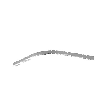 Перегородка SEP для угла CPO H100, алюминий DKC