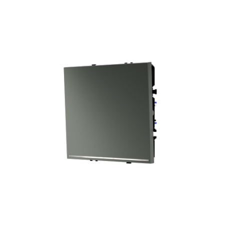 Выключатель встраиваемый Voltum S70 одноклавишный с подсветкой 10А, (титан)