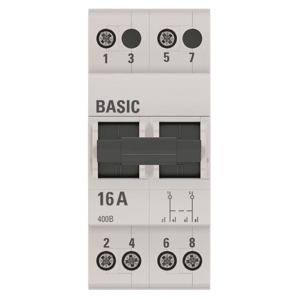 Трехпозиционный переключатель 2П 16А Basic EKF