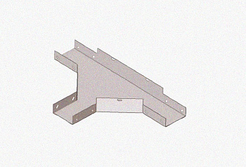 Лоток тройниковый замковый глухой ОТЗГ 500х50 УХЛ1, горячее цинкование, S1,5