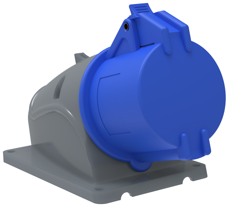 Розетка стационарная ССИ-123 32А-6ч/200-250В 2P+PE IP44 MAGNUM IEK