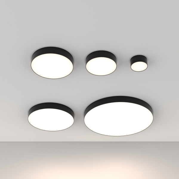 Потолочный светильник LED 12Вт Черный IP20 Ceiling & Wall C032CL-12W4K-RD-B Technical Maytoni