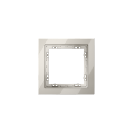 Рамка стеклянная Voltum S70 на 1 пост, (кашемир, стекло)