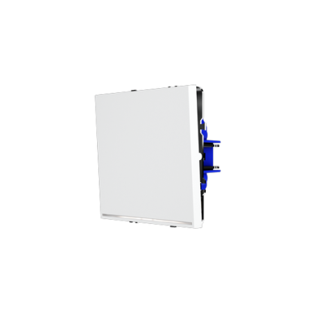 Выключатель встраиваемый Voltum S70 одноклавишный с подсветкой 10А, (белый матовый)