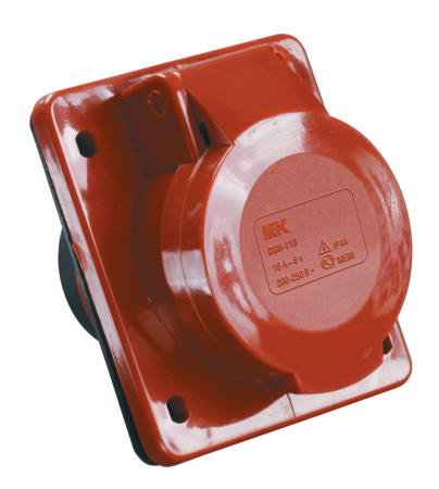 Розетка стационарная скрытая ССИ-414 3Р+Е 16А 380-415В IP44 IEK