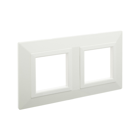 Рамка из металла, "Avanti", белая, 2 поста (4 мод.) DKC