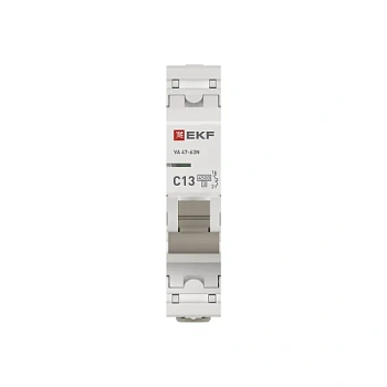 Выключатель автоматический ВА МОД ВА 47-63N 1П 13А (C) 4,5 кА PROXIMA EKF